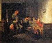 Charles De Groux The drunkard oil